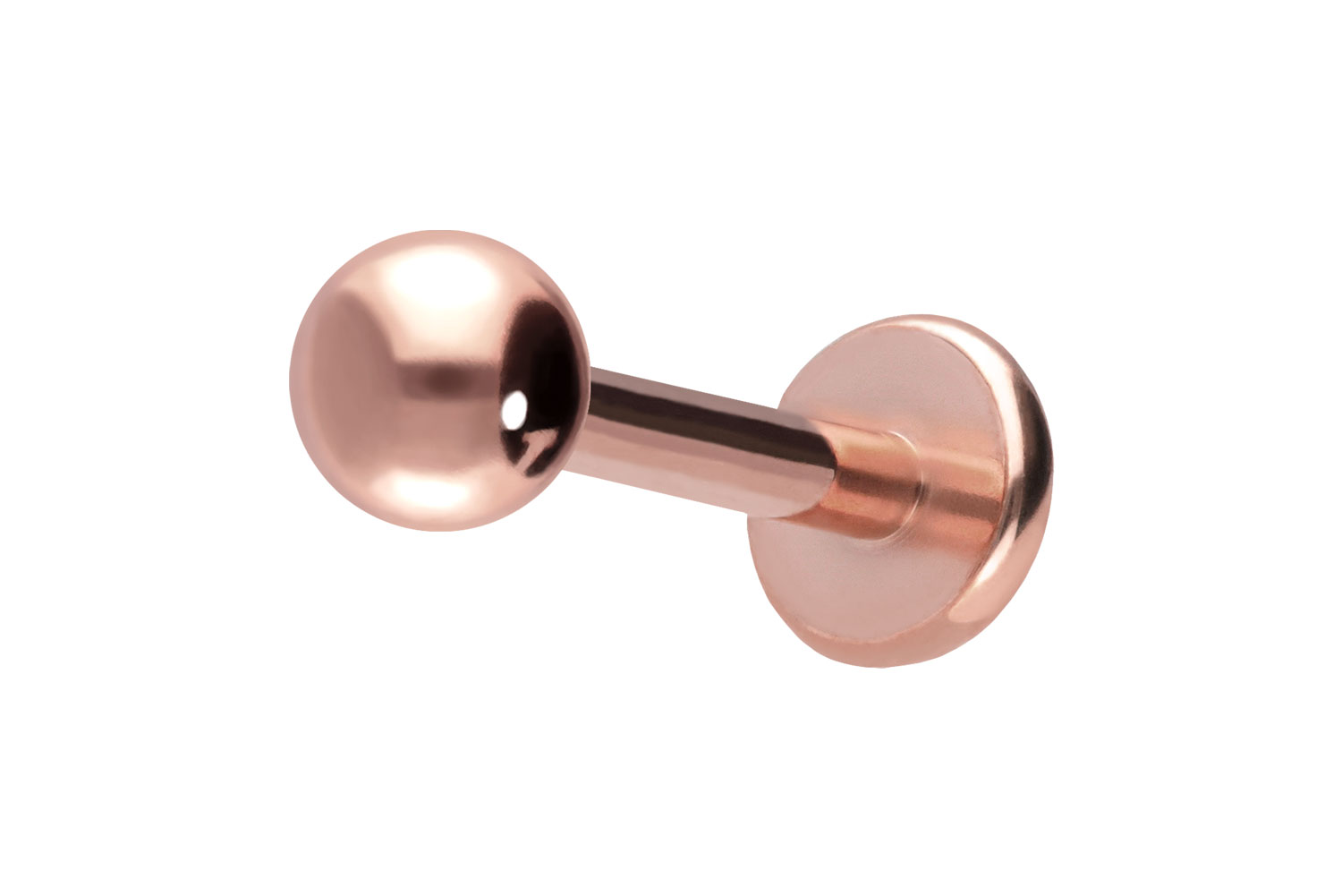 Titan Labret Piercing mit Push Fit